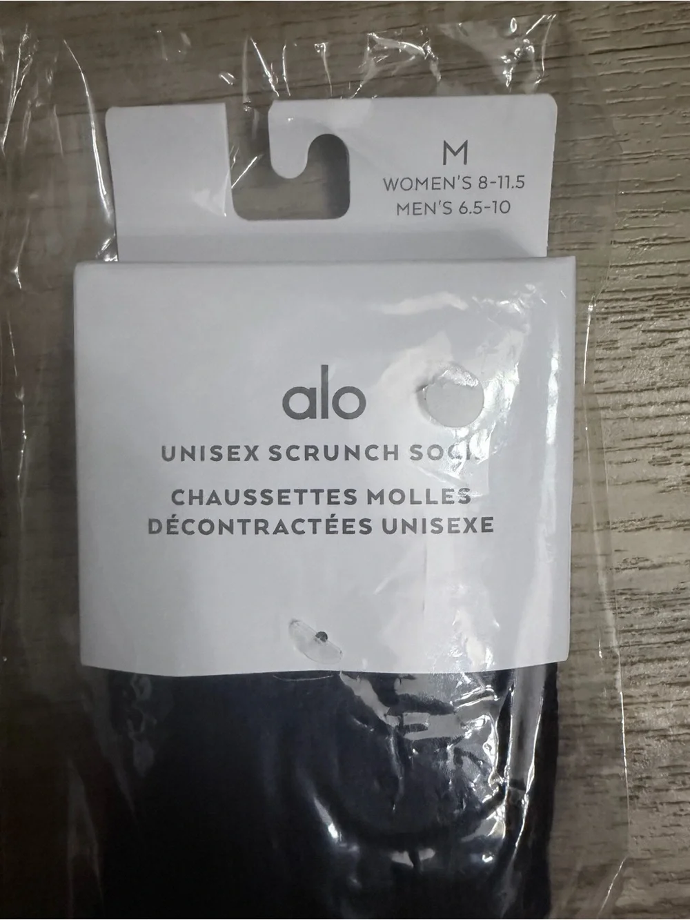 ALO Yoga Black Unisex Scrunch Socks
